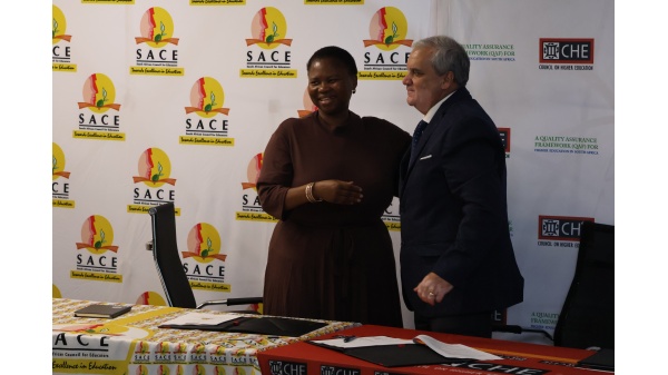 Memorandum of Agreement between SACE and CHE (Council on Higher Education) Image