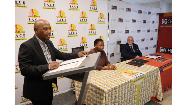 Memorandum of Agreement between SACE and CHE (Council on Higher Education) Image